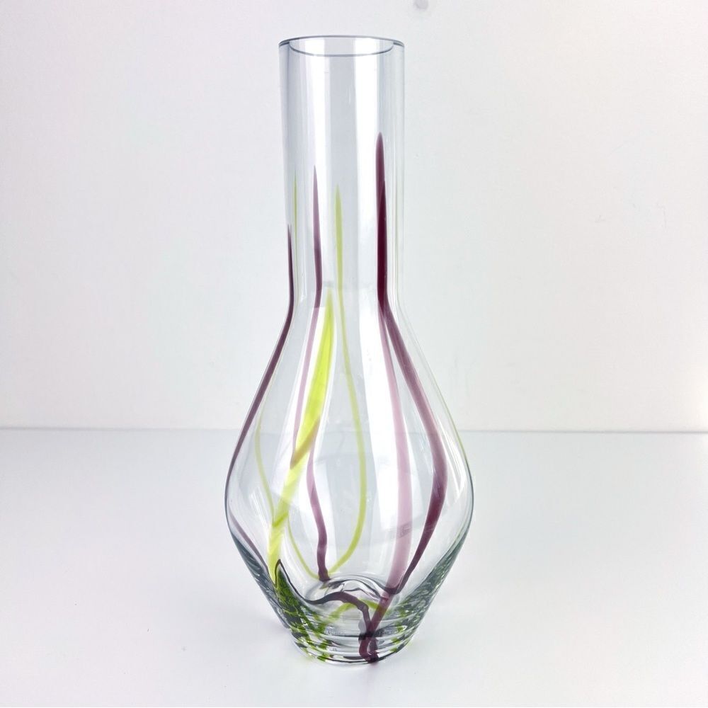 Murano  Vintage Glass Vase Designed By Frederico de Majo Zafferano Hade Made